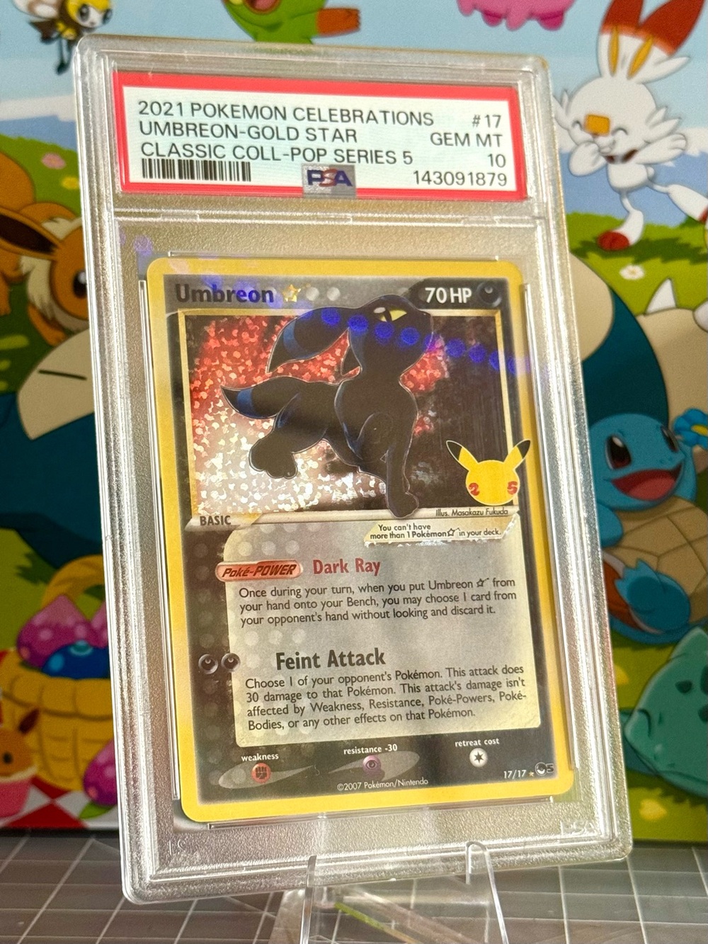 ✨ SOLD ✨ PSA 10 Umbreon-Gold Star Pokémon Card Pop Series 5 PSA 10 - Picture 2 of 3